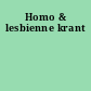 Homo & lesbienne krant