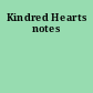 Kindred Hearts notes