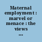 Maternal employment : marvel or menace : the views of children, young adults, and parents /
