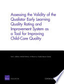 Assessing the validity of the Qualistar early learning quality rating and improvement system as a tool for improving child-care quality