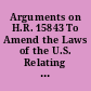 Arguments on H.R. 15843 To Amend the Laws of the U.S. Relating to the Registration of Trade-Marks hearings before the United States House Committee on Patents, Sixtieth Congress, first session, on Feb. 11, 1908.