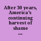 After 30 years, America's continuing harvest of shame hearing before the Select Committee on Aging, House of Representatives, One Hundred First Congress, second session, April 24, 1990.