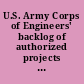 U.S. Army Corps of Engineers' backlog of authorized projects and future of the Corps' mission hearing before the Subcommittee on Transportation and Infrastructure of the Committee on Environment and Public Works, United States Senate, One Hundred Sixth Congress, second session, May 16, 2000.
