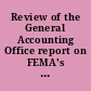 Review of the General Accounting Office report on FEMA's activities after the terrorist attacks on September 11, 2001 hearing before the Subcommittee on Clean Air, Climate Change, and Nuclear Safety and [sic] the Committee on Environment and Public Works, United States Senate, One Hundred Eighth Congress, first session, September 24, 2003.