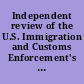 Independent review of the U.S. Immigration and Customs Enforcement's reporting of FY 2010 drug control performance summary report