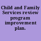 Child and Family Services review program improvement plan.