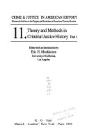 Theory and methods in criminal justice history /