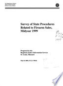 Survey of state procedures related to firearm sales /