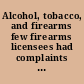 Alcohol, tobacco, and firearms few firearms licensees had complaints about inspections : briefing report to the ranking minority member, Subcommittee on Oversight, Committee on Ways and Means, House of Representatives /