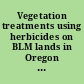 Vegetation treatments using herbicides on BLM lands in Oregon draft environmental impact statement summary /