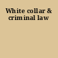 White collar & criminal law