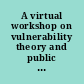 A virtual workshop on vulnerability theory and public procurement workshop schedule.
