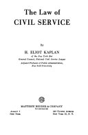 The law of civil service /