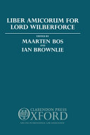 Liber Amicorum for the Rt. Hon. Lord Wilberforce /