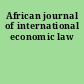 African journal of international economic law