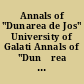 Annals of "Dunarea de Jos" University of Galati Annals of "Dunǎrea de Jos" University of Galaţi.