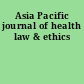 Asia Pacific journal of health law & ethics