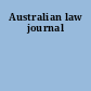 Australian law journal