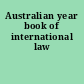 Australian year book of international law
