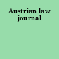 Austrian law journal
