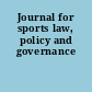 Journal for sports law, policy and governance