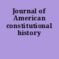 Journal of American constitutional history
