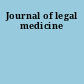 Journal of legal medicine