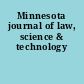 Minnesota journal of law, science & technology