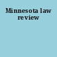 Minnesota law review