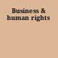 Business & human rights