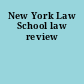 New York Law School law review
