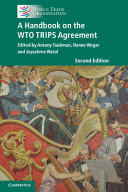 A handbook on the WTO TRIPS agreement /