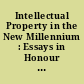 Intellectual Property in the New Millennium : Essays in Honour of William R. Cornish /
