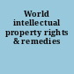 World intellectual property rights & remedies