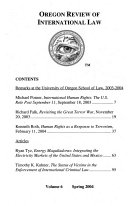 Oregon review of international law.