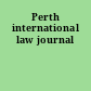 Perth international law journal