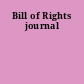 Bill of Rights journal