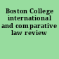 Boston College international and comparative law review