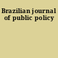 Brazilian journal of public policy