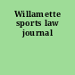 Willamette sports law journal