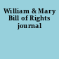 William & Mary Bill of Rights journal