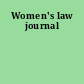 Women's law journal