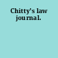 Chitty's law journal.