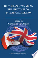 British and Canadian perspectives on international law /