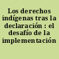 Los derechos indígenas tras la declaración : el desafío de la implementación /