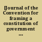 [Journal of the Convention for framing a constitution of government of Georgia]