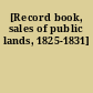 [Record book, sales of public lands, 1825-1831]