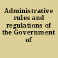 Administrative rules and regulations of the Government of Guam