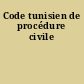 Code tunisien de procédure civile