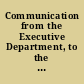 Communication from the Executive Department, to the legislature of Maryland, enclosing a communication from the principal of the Pennsylvania Institution for the Deaf and Dumb